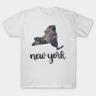 New York - calligraphy and abstract state T-Shirt